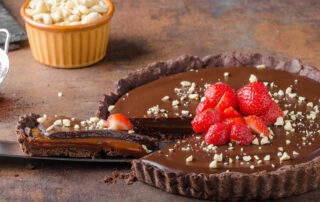 Crostata al Caramello Salato e Cioccolato