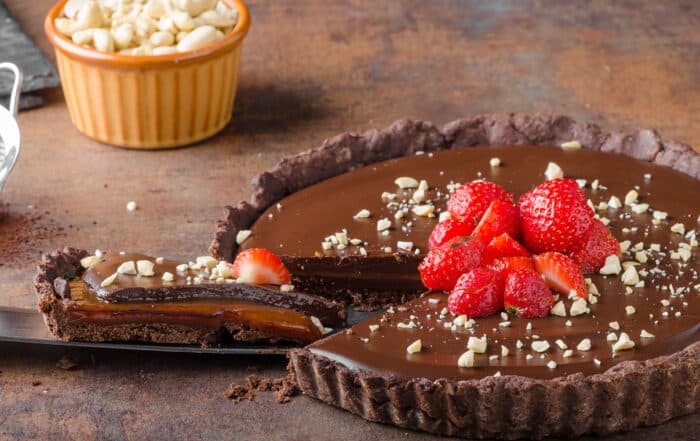Crostata al Caramello Salato e Cioccolato